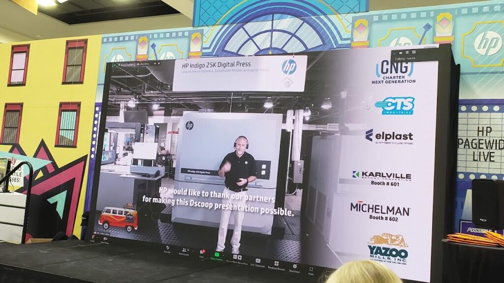 a remote demo at a trade show
