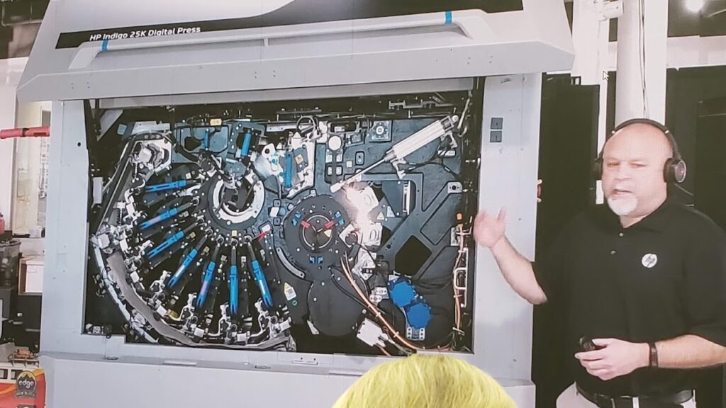 a virtual demo at a trade show