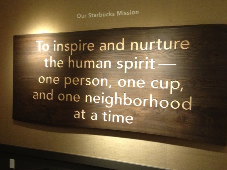 starbucks mission statement