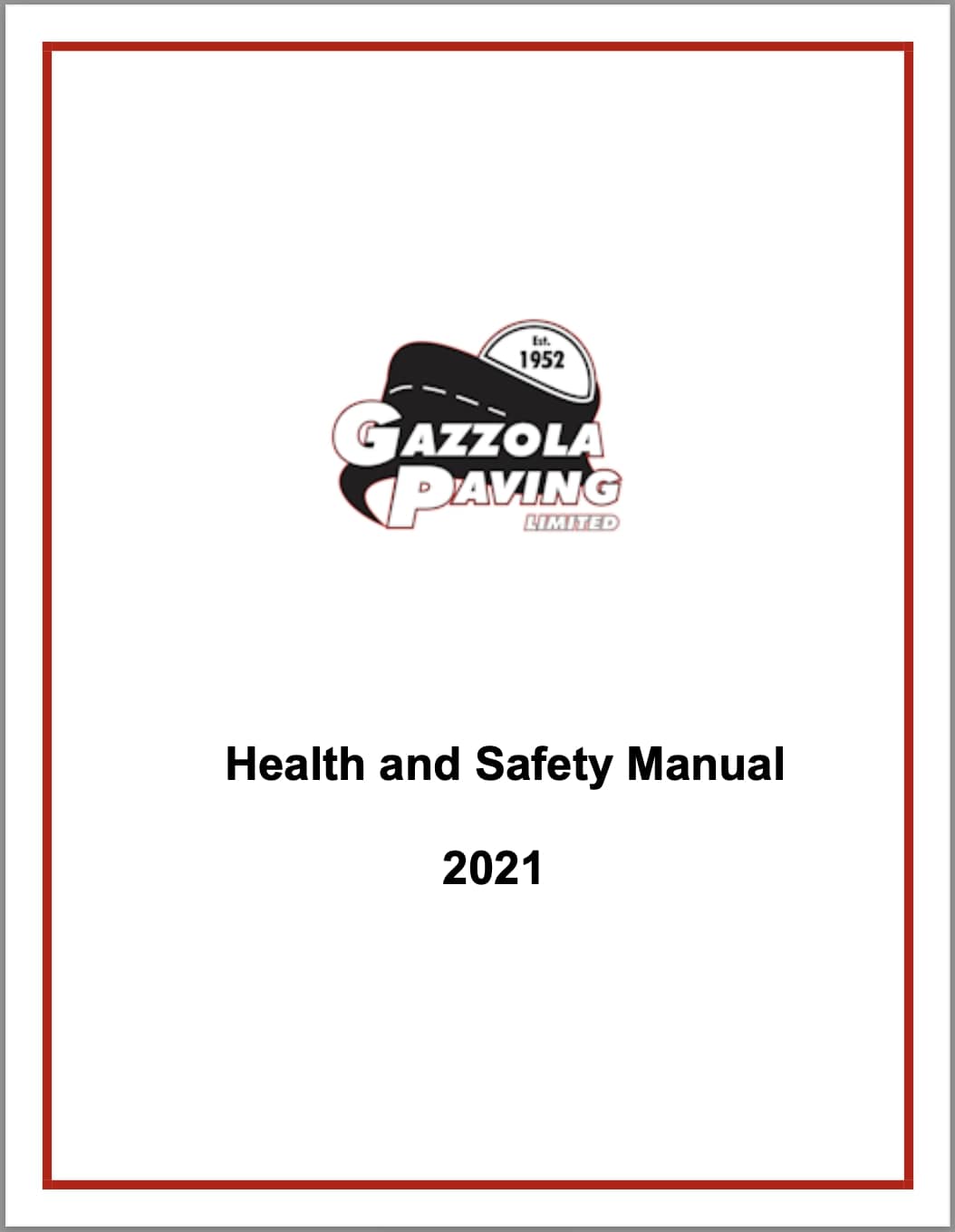 Paving Health and Safety Manual