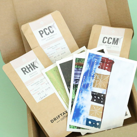 DriftAway Coffee unboxing experience