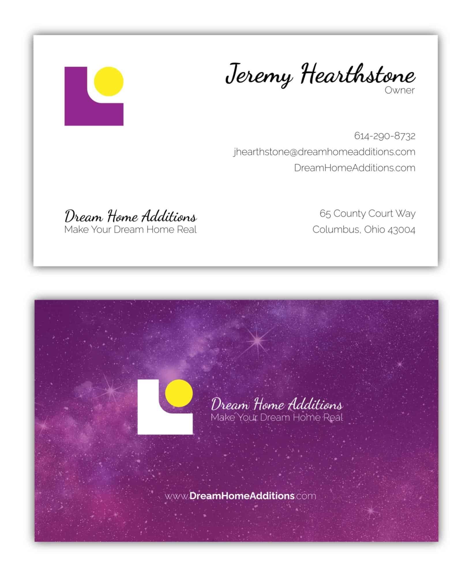 Professional business cards