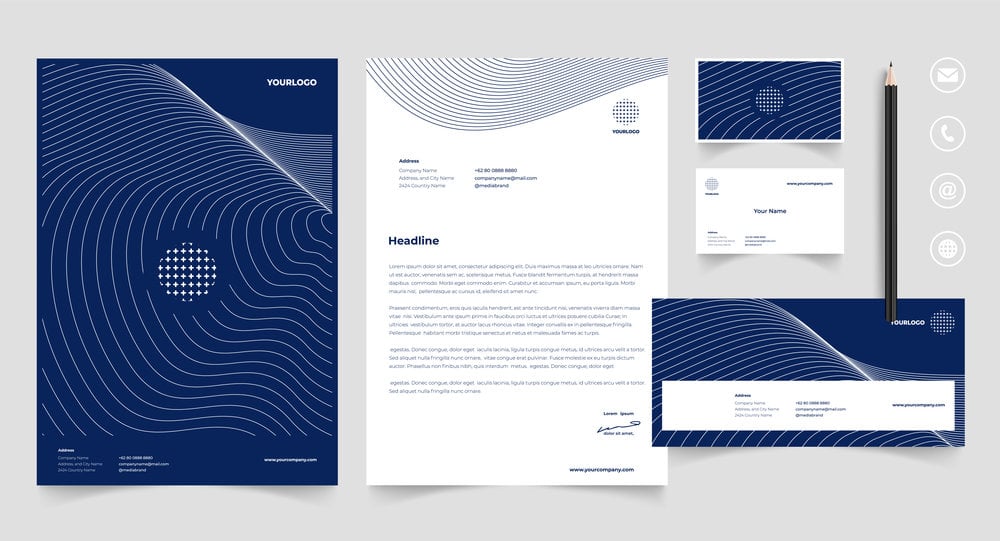 logos on business stationary