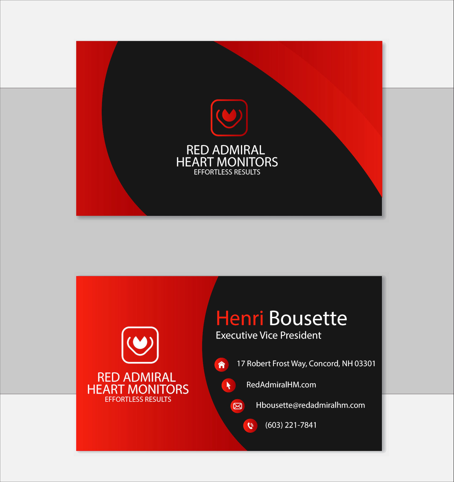 The Print Authority business cards example.