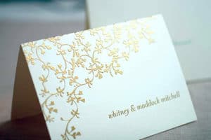 thermography wedding invite