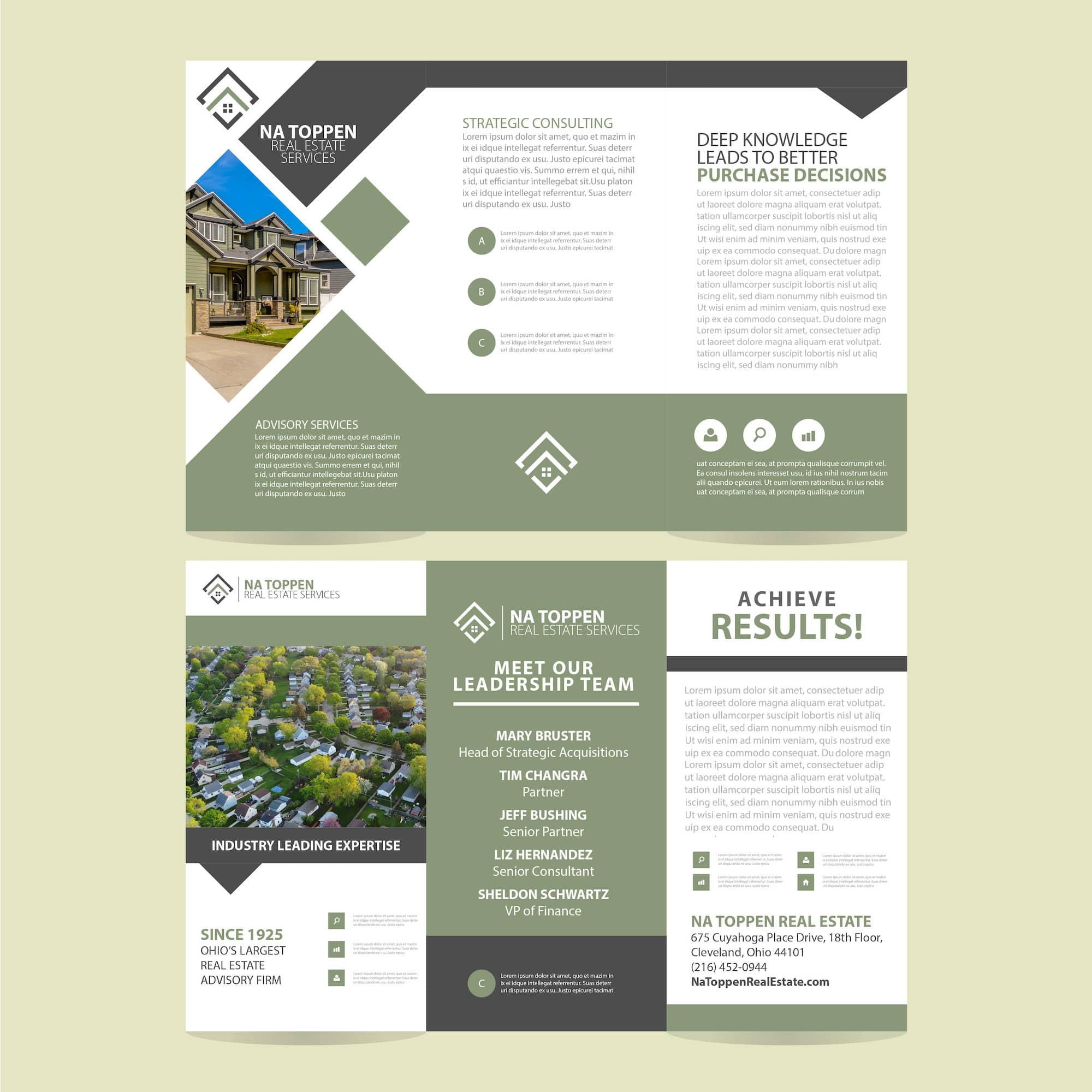 tri-fold brochure design example