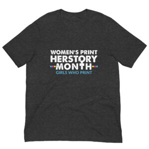 Women's Print HERstory Month | WPHM | Short-Sleeve Unisex T-Shirt (2 Sided - Dark Colors)