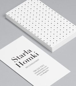 Vertical Business Card - business card examples for finance professionals