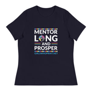 Mentor Long and Prosper | GWP | Women's Relaxed T-Shirt (Dark Colors)