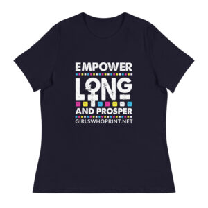 Empower Long and Prosper | WPHM | Women's Relaxed T-Shirt (Dark Colors)