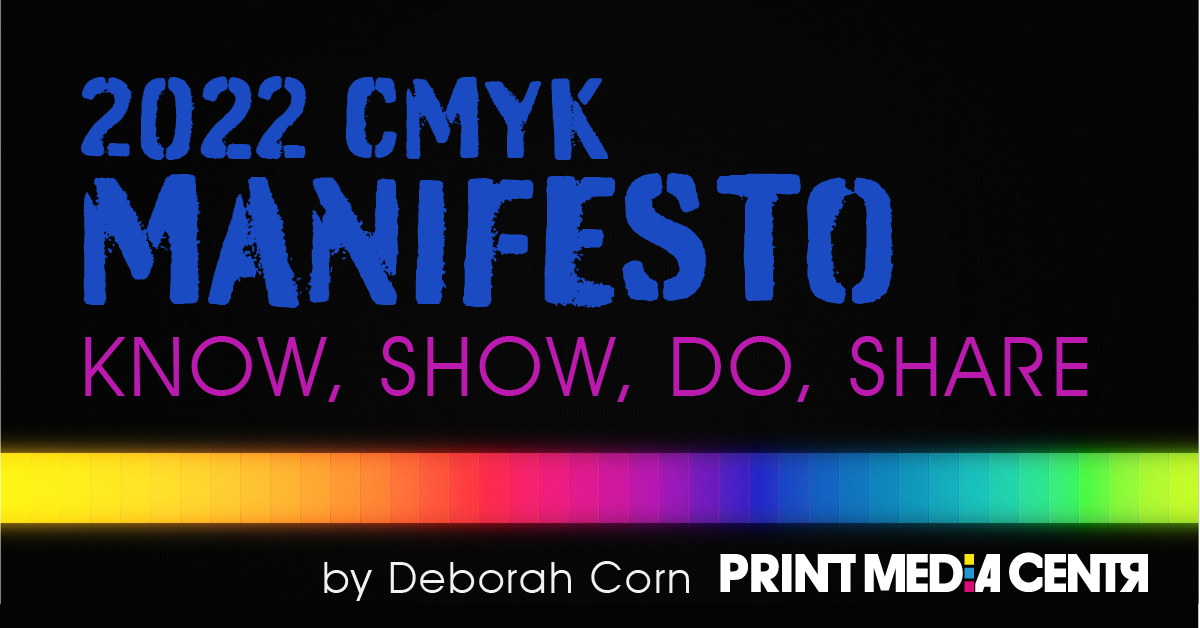 an image of the cmyk color specrtum with a black backgound