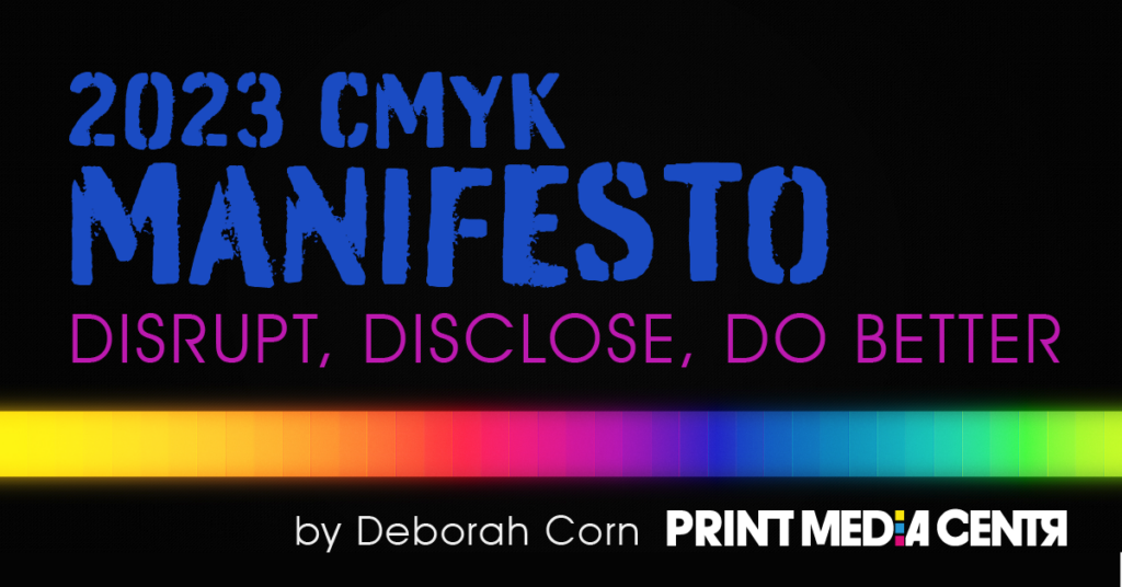 color spectrum on black background print media centr