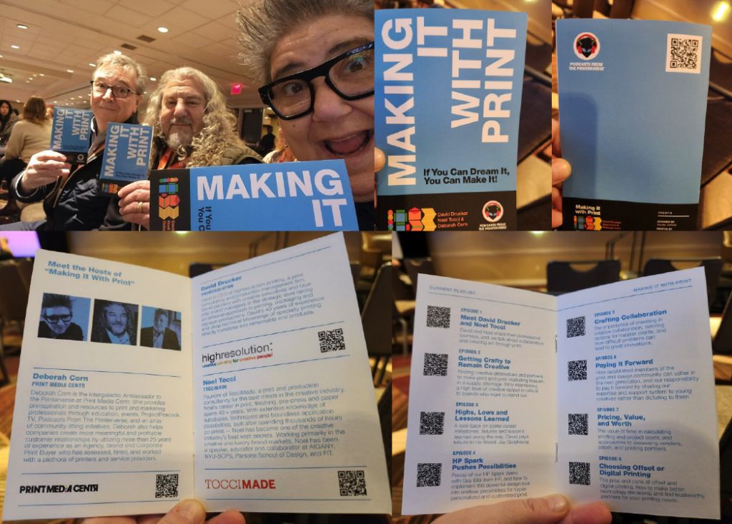 Noel Tocci, David Drucker, Deborah Corn, Digital Book World Podcasts from The Printerverse Making it with Print