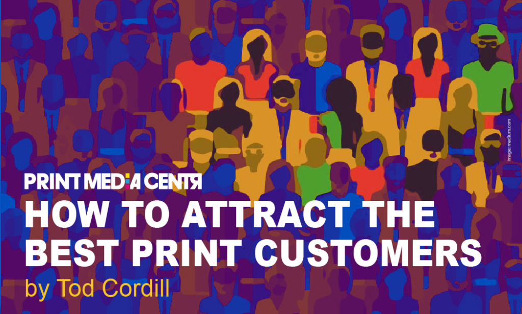 a multi color illustration of standing out in a crowd