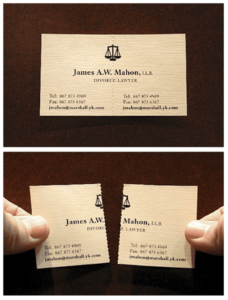 Humorous Business Card - business card examples for finance professionals