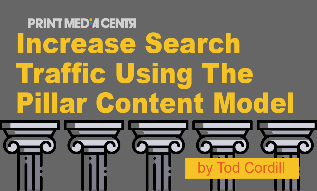 a grey image with grey pillars