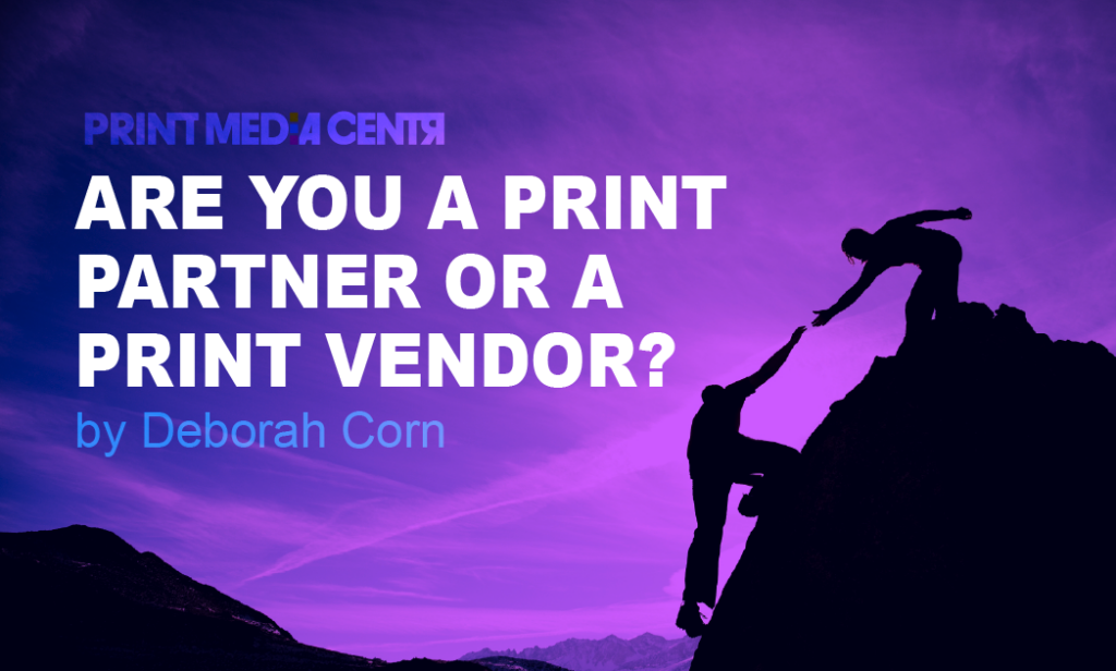 a purple image of a climber offering a helping hand to another climber