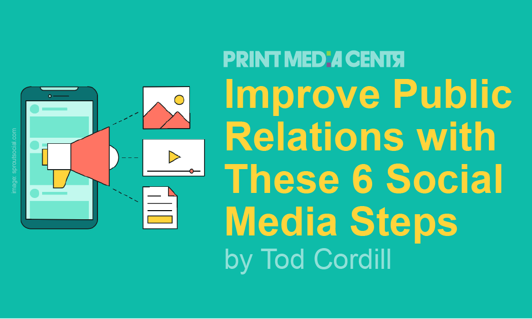 mobile phone amplifying social media and PR buzz for businesses